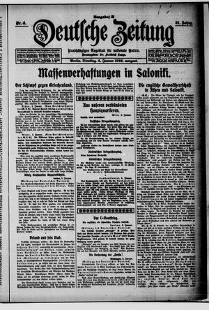 Deutsche Zeitung on Jan 4, 1916