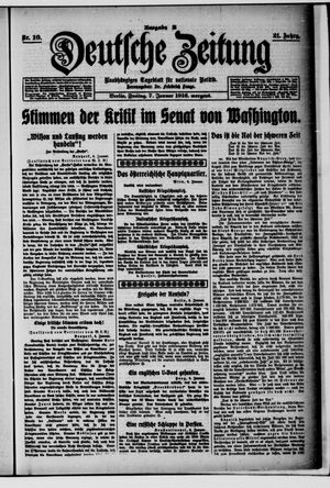 Deutsche Zeitung vom 07.01.1916
