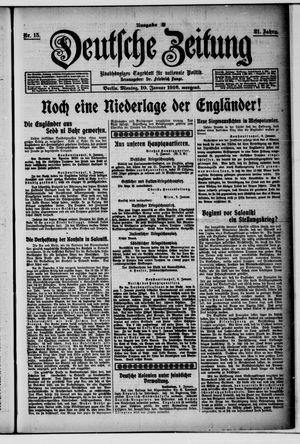 Deutsche Zeitung on Jan 10, 1916