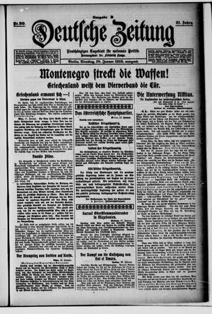Deutsche Zeitung on Jan 18, 1916