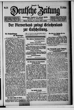 Deutsche Zeitung on Jan 18, 1916