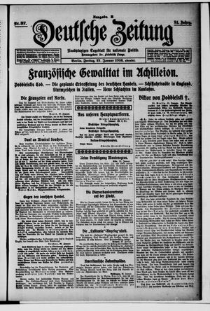 Deutsche Zeitung vom 21.01.1916