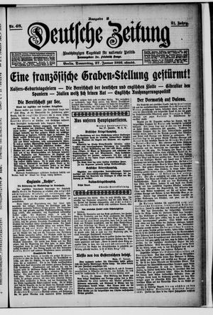 Deutsche Zeitung vom 27.01.1916