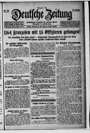 Deutsche Zeitung on Jan 29, 1916