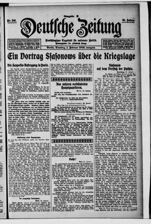 Deutsche Zeitung vom 01.02.1916