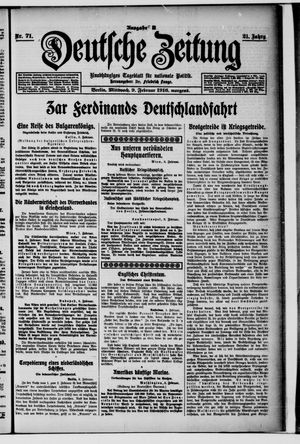 Deutsche Zeitung vom 09.02.1916