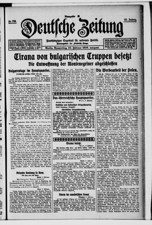 Deutsche Zeitung on Feb 10, 1916
