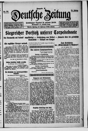 Deutsche Zeitung vom 11.02.1916