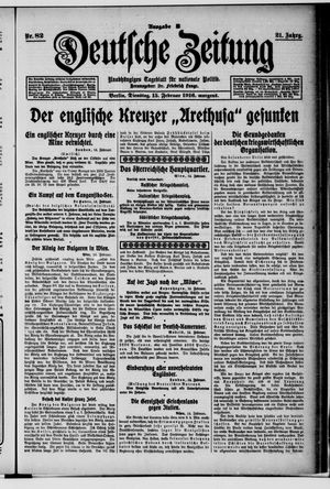 Deutsche Zeitung vom 15.02.1916