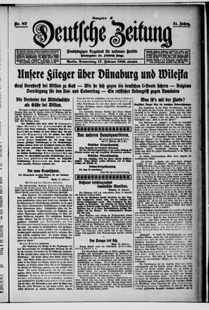 Deutsche Zeitung vom 17.02.1916