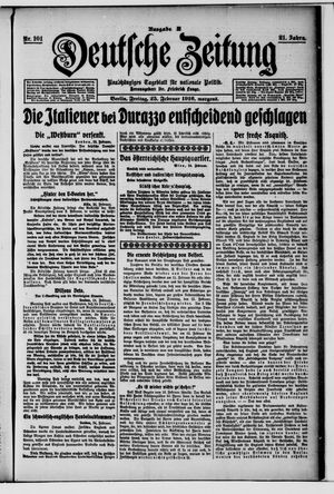 Deutsche Zeitung on Feb 25, 1916
