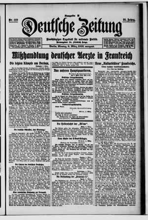 Deutsche Zeitung vom 06.03.1916