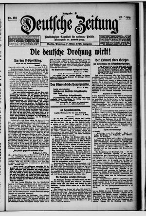Deutsche Zeitung vom 07.03.1916