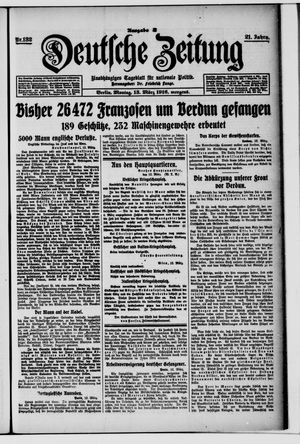 Deutsche Zeitung vom 13.03.1916