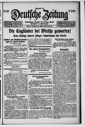 Deutsche Zeitung vom 14.03.1916