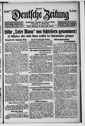 Deutsche Zeitung on Mar 15, 1916