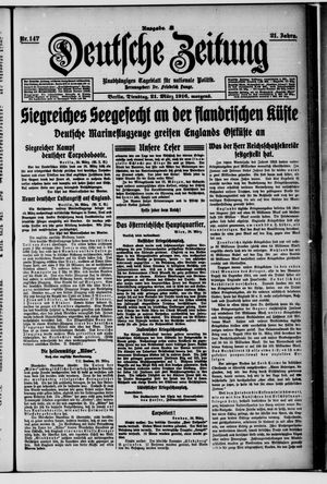 Deutsche Zeitung vom 21.03.1916