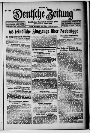 Deutsche Zeitung vom 22.03.1916