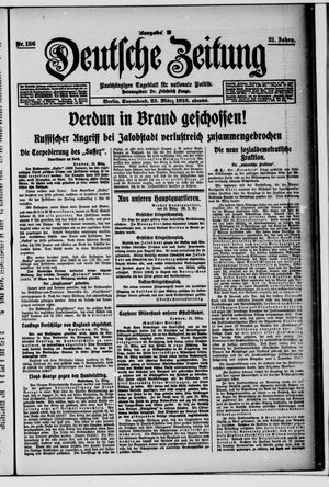 Deutsche Zeitung vom 25.03.1916