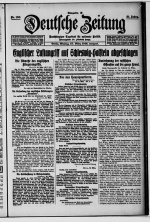 Deutsche Zeitung vom 27.03.1916