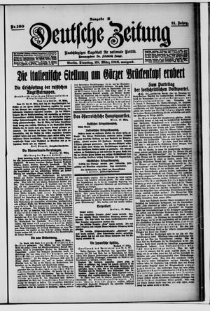 Deutsche Zeitung on Mar 28, 1916
