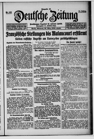 Deutsche Zeitung vom 29.03.1916