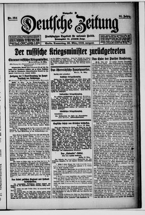 Deutsche Zeitung vom 30.03.1916