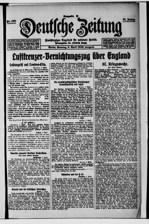 Deutsche Zeitung on Apr 2, 1916