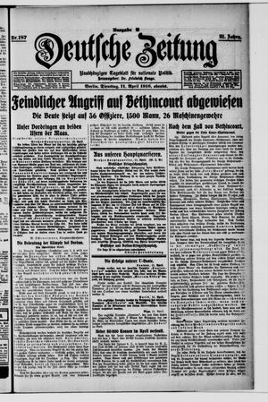 Deutsche Zeitung vom 11.04.1916