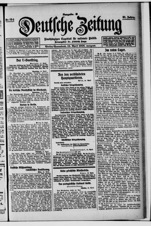 Deutsche Zeitung vom 15.04.1916