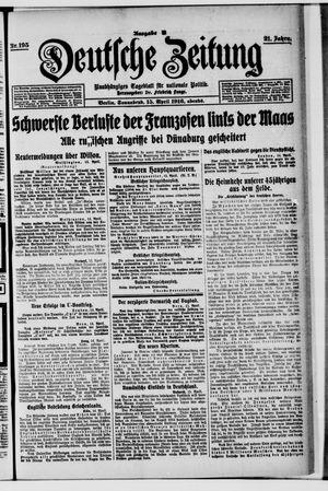 Deutsche Zeitung vom 15.04.1916