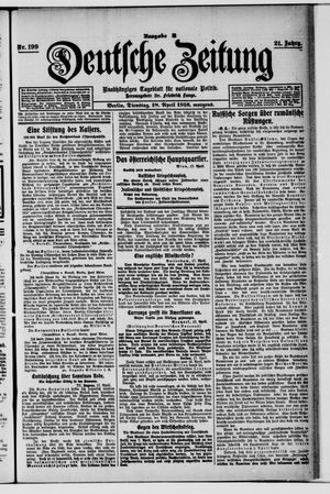 Deutsche Zeitung on Apr 18, 1916
