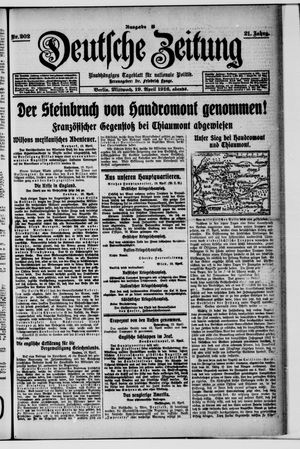 Deutsche Zeitung vom 19.04.1916