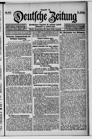 Deutsche Zeitung on Apr 20, 1916