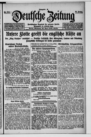 Deutsche Zeitung vom 26.04.1916