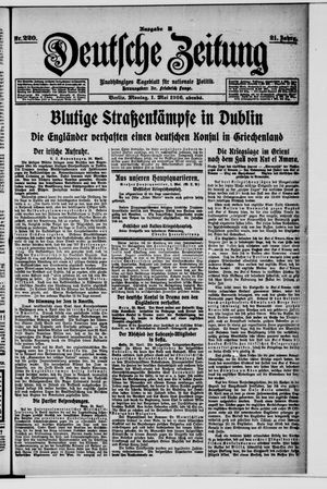 Deutsche Zeitung on May 1, 1916