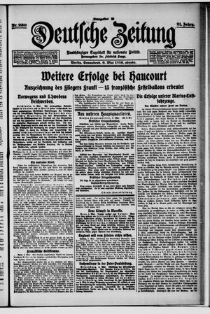 Deutsche Zeitung vom 06.05.1916