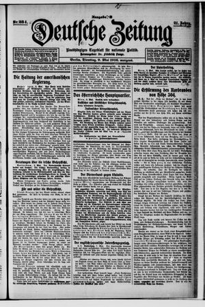 Deutsche Zeitung on May 9, 1916
