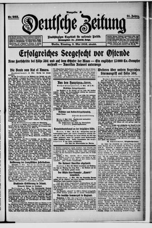 Deutsche Zeitung on May 9, 1916
