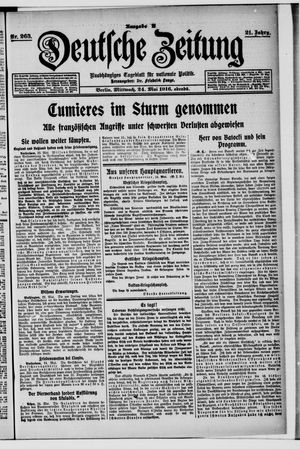Deutsche Zeitung vom 24.05.1916