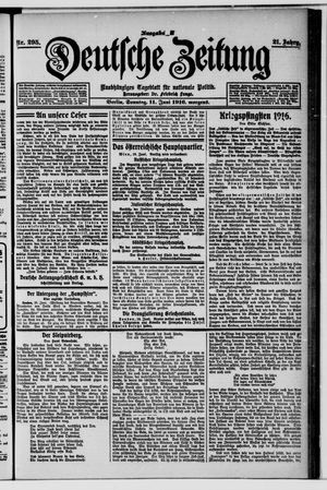 Deutsche Zeitung vom 11.06.1916