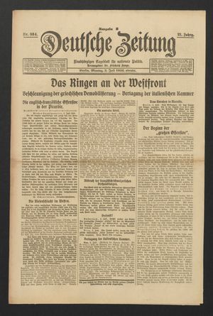 Deutsche Zeitung vom 03.07.1916