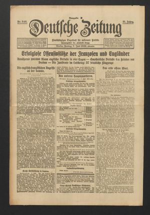 Deutsche Zeitung vom 07.07.1916