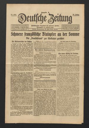 Deutsche Zeitung vom 13.07.1916