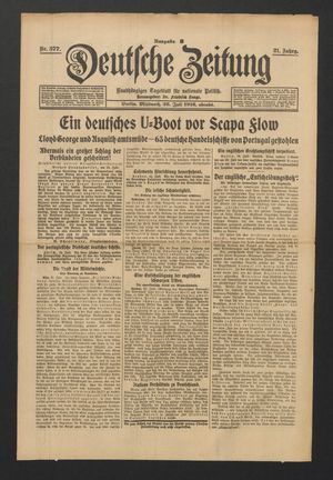 Deutsche Zeitung vom 26.07.1916