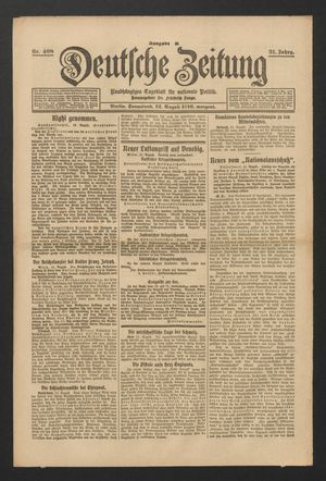 Deutsche Zeitung vom 12.08.1916