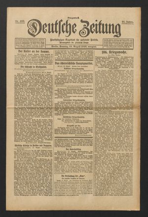 Deutsche Zeitung vom 13.08.1916