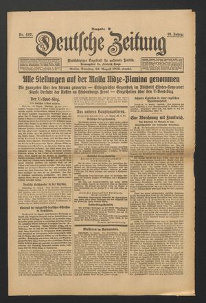 Deutsche Zeitung vom 22.08.1916