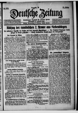 Deutsche Zeitung vom 05.10.1916