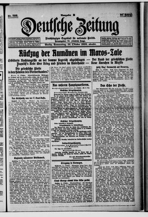 Deutsche Zeitung vom 12.10.1916